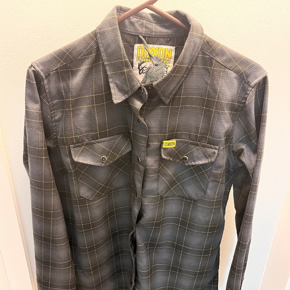 Dixxon Flannel Black Snap Button Up 19.5x24.5 - Picture 1 of 8